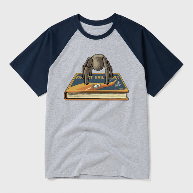 Funny Rocky Geek Retro Raglan T-Shirt