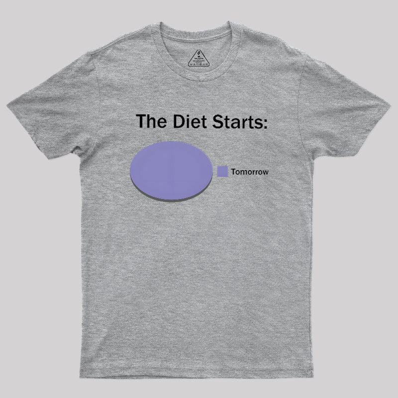 The Diet Starts Tomorrow Geek T-Shirt