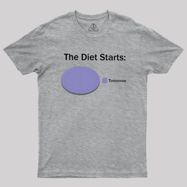 The Diet Starts Tomorrow Geek T-Shirt