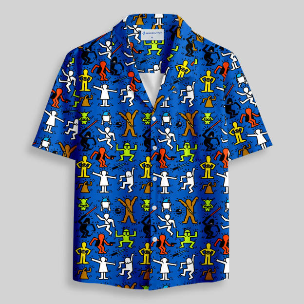 May The Line Be With You Resort Button Up Pocket Shirt