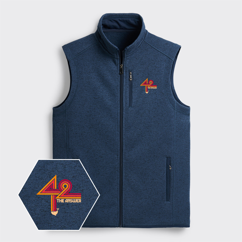 42 The Ultimate Answer Geek Sweater Fleece Vest
