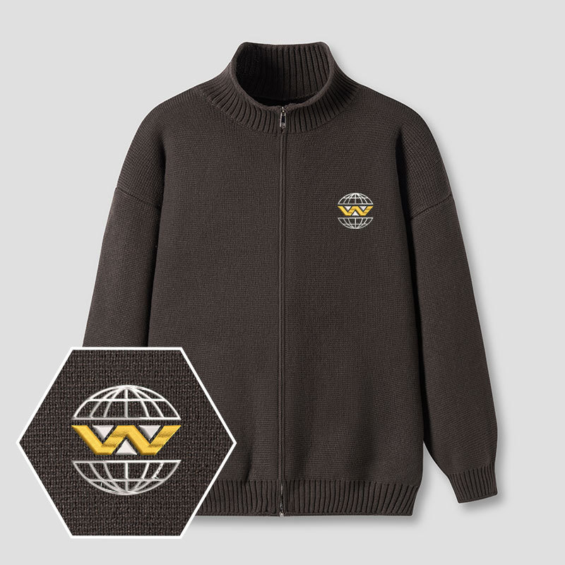 Weyland Yutani Embroidered Full‑Zip Cardigan