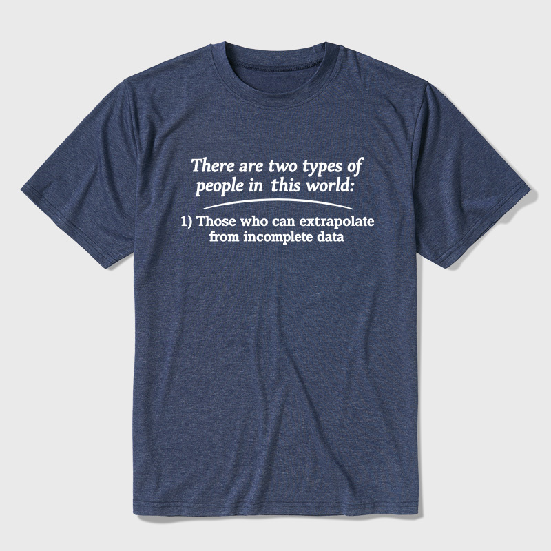 Two Types Of Math People In The World Ultra Soft Heather Tees