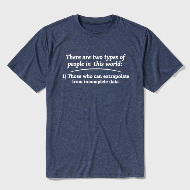 Two Types Of Math People In The World Ultra Soft Heather Tees