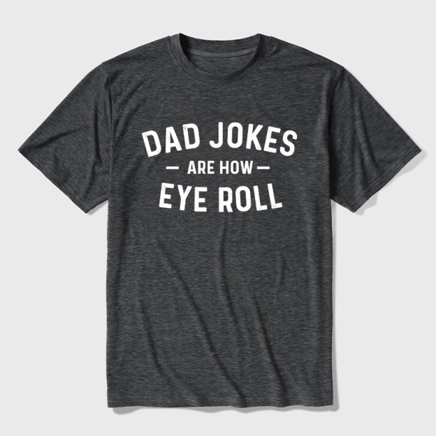 Attitude Towards Dad Jokes Ultra Soft Heather Tee