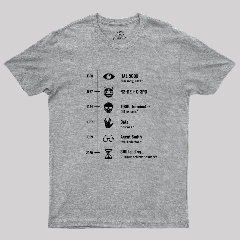 Sci-Fi Timeline Geek T-Shirt