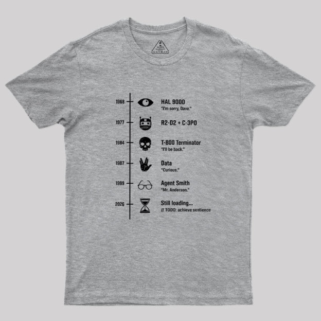 Sci-Fi Timeline Geek T-Shirt