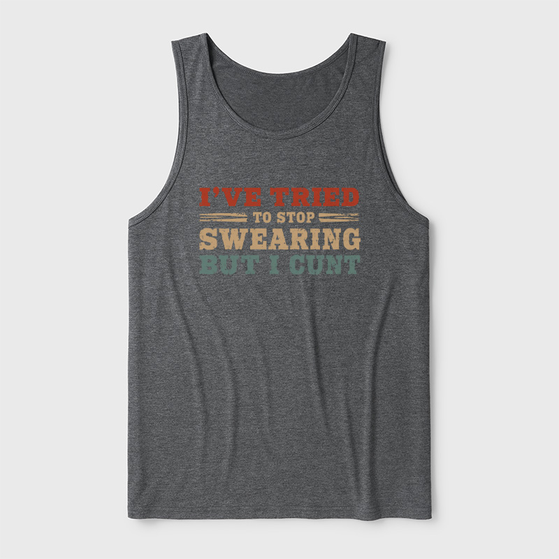 I've Tried To Stop Swearing But I Cunt Sunset Ultra Soft Heather Tank