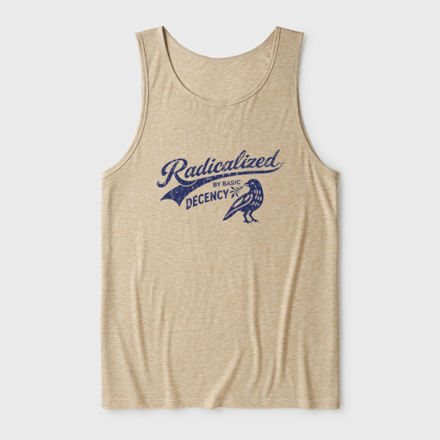 Radicalized By Basic Decency Ultra Soft Heather Tank