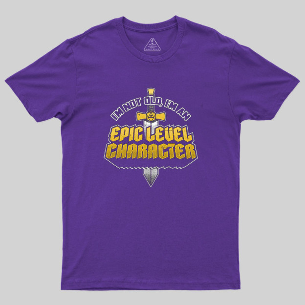Old RPG Epic Character Geek T-Shirt