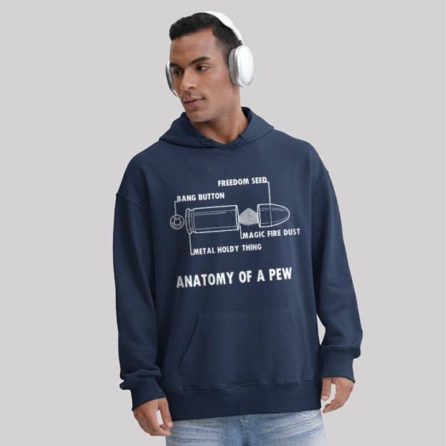 ANATOMY OF A PEW Geek Hoodie