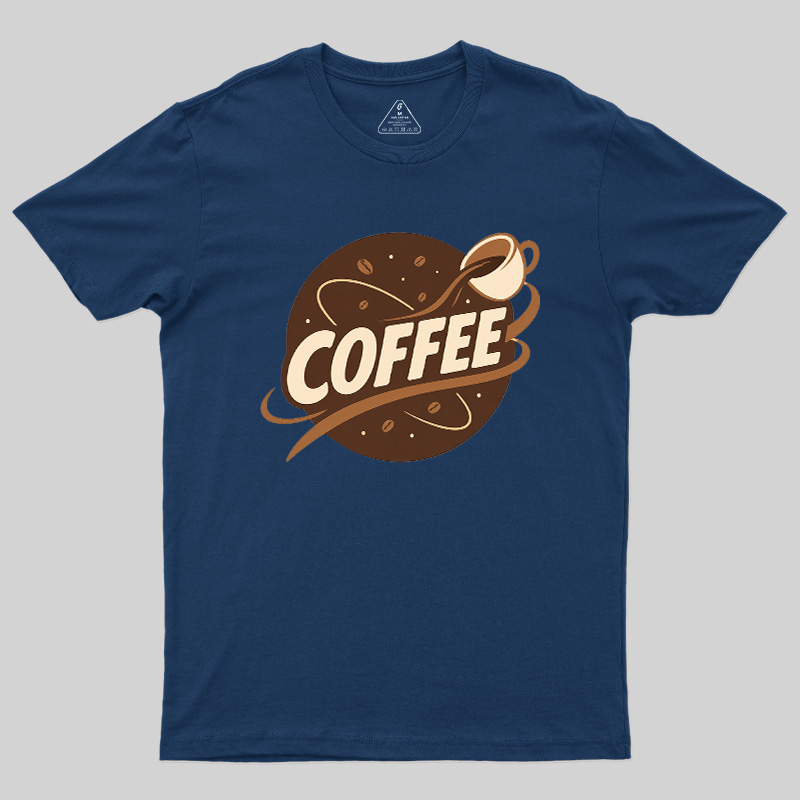 Coffee Lover Pouring Coffee Cup Geek T-Shirt