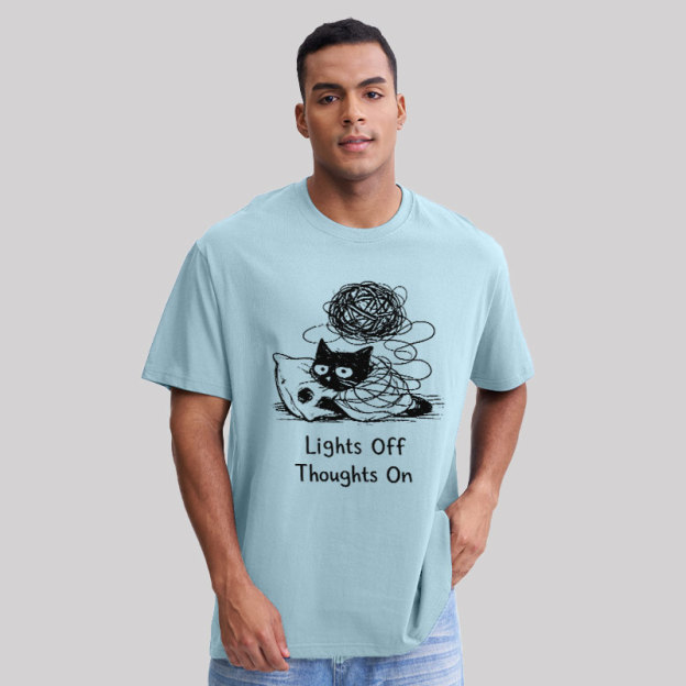 Lights Off Thoughts On Geek T-Shirt