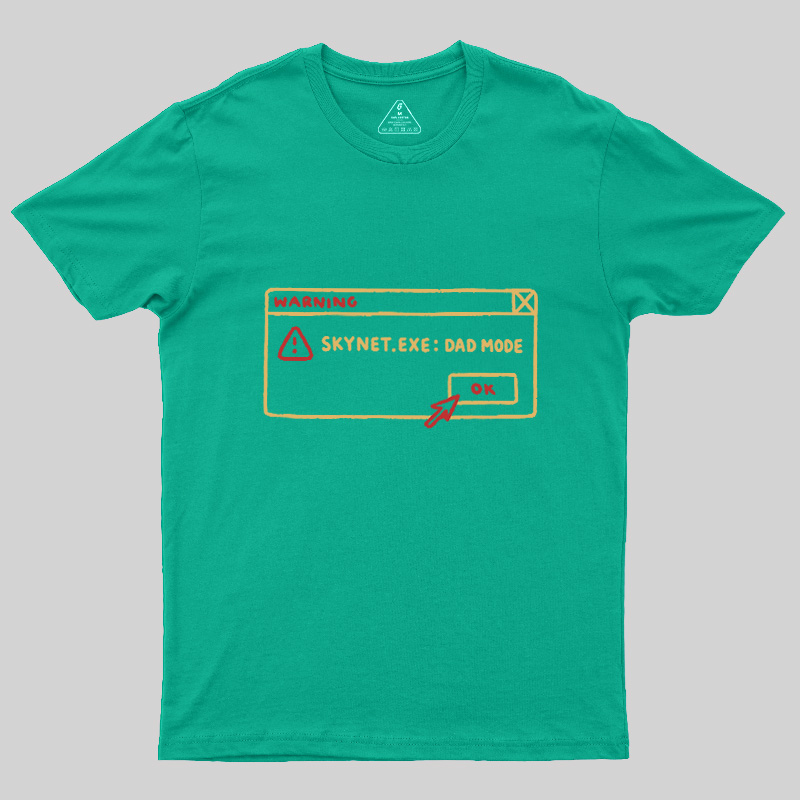 AI Dad Mode Warning Geek T-Shirt