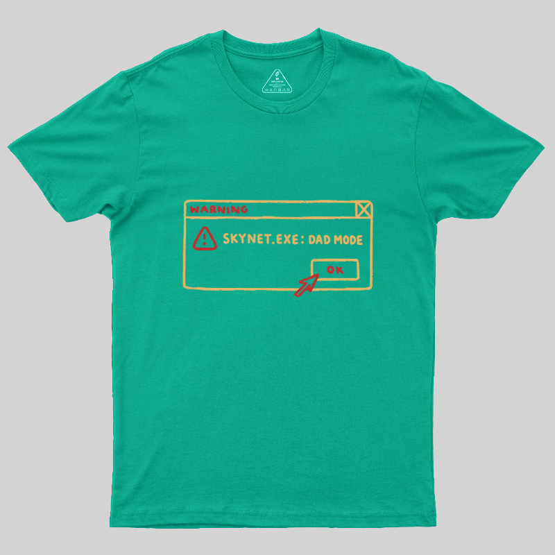 AI Dad Mode Warning Geek T-Shirt