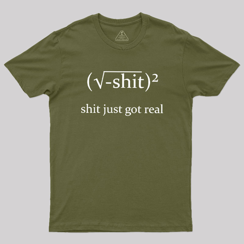 Just Got Real Geek T-Shirt