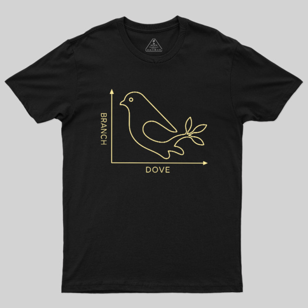 Dove Branch Coordinate Graph Geek T-Shirt