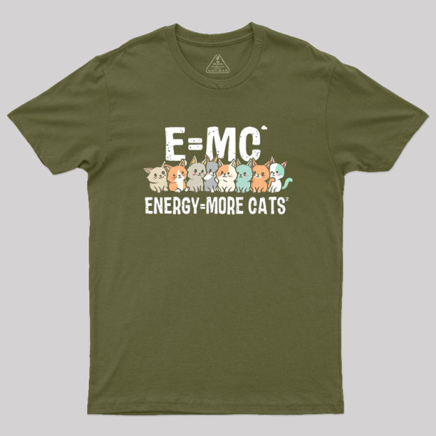 Energy=More Cats^2 Geek T-Shirt