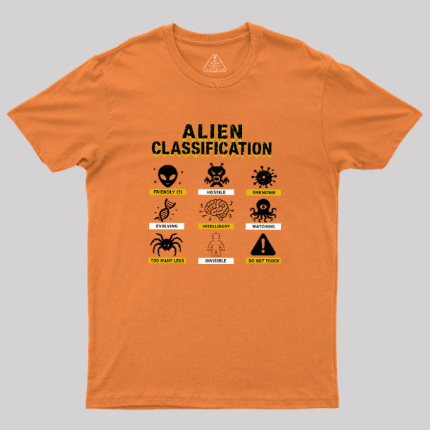 Alien Classification Geek T-Shirt