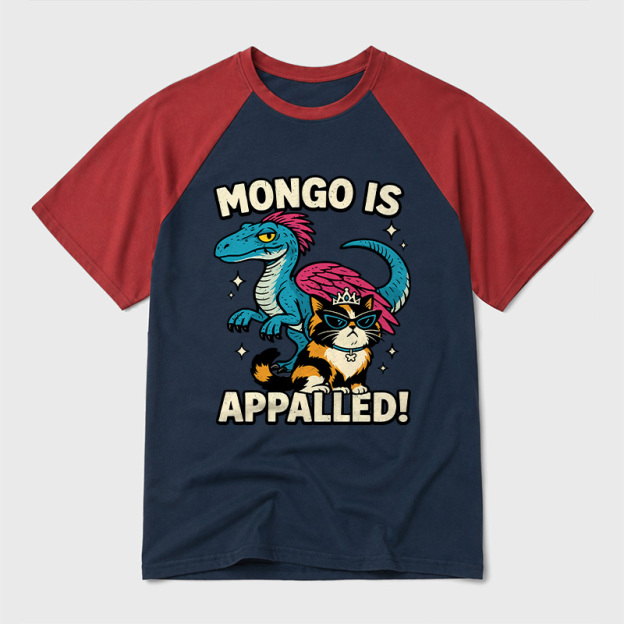 Mongo is Appalled Geek Retro Raglan T-Shirt
