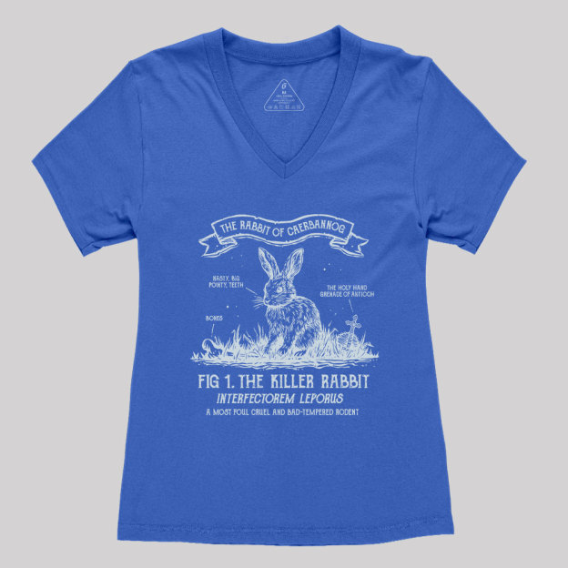 The Rabbit of Caerbannog Geek Women's V-Neck T-shirt