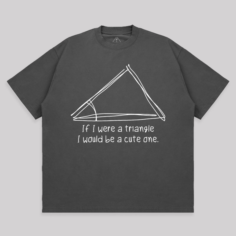 A Cute Triangle Unisex Oversized T-shirt