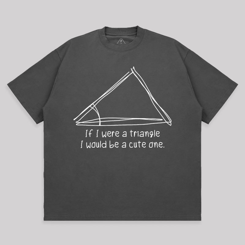 A Cute Triangle Unisex Oversized T-shirt