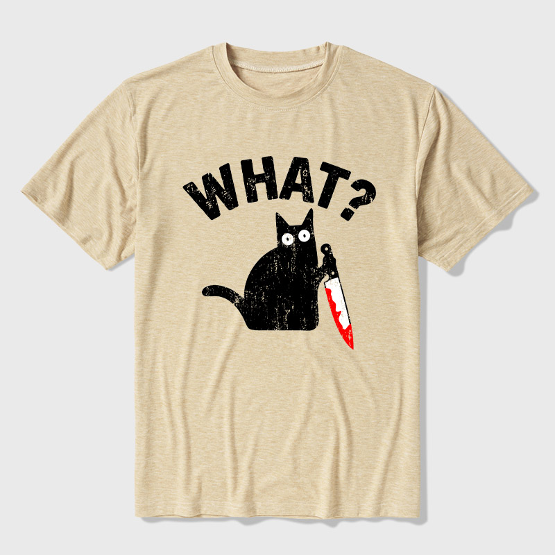 What Cat Funny Ultra Soft Heather Tee