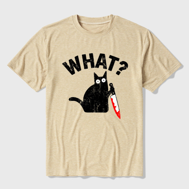What Cat Funny Ultra Soft Heather Tee