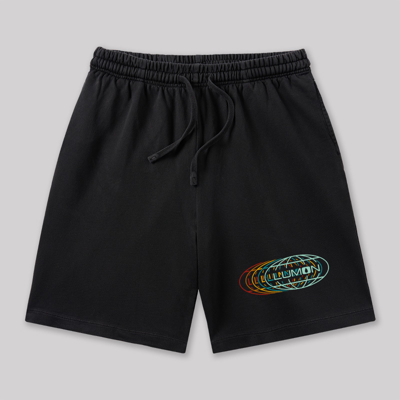 Retro Industry Geeky Washed Shorts