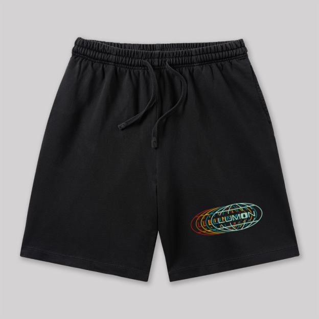 Retro Industry Geeky Washed Shorts
