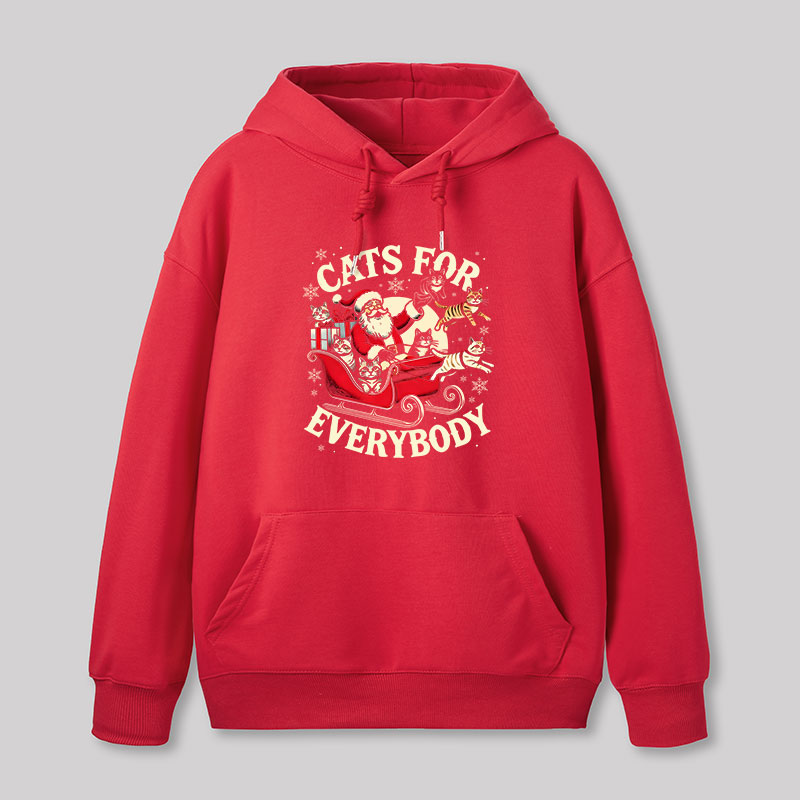 Christmas Cat Santa Cat Lover Geek Hoodie