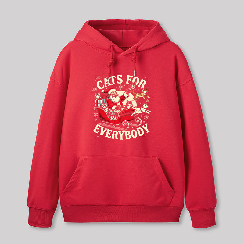 Christmas Cat Santa Cat Lover Geek Hoodie