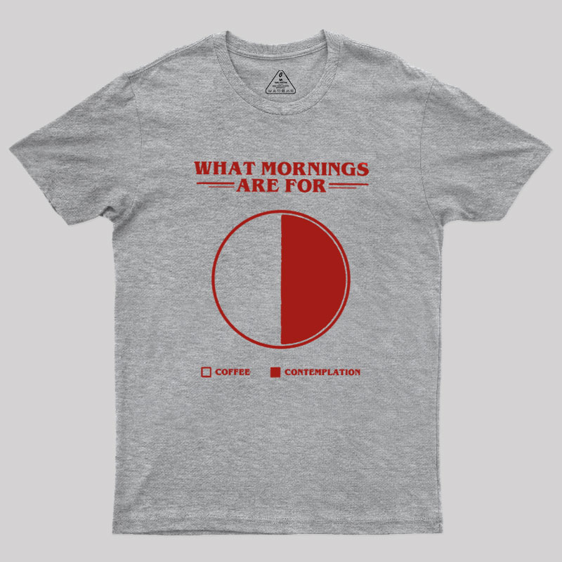 Coffee Contemplation Pie Chart Geek T-Shirt