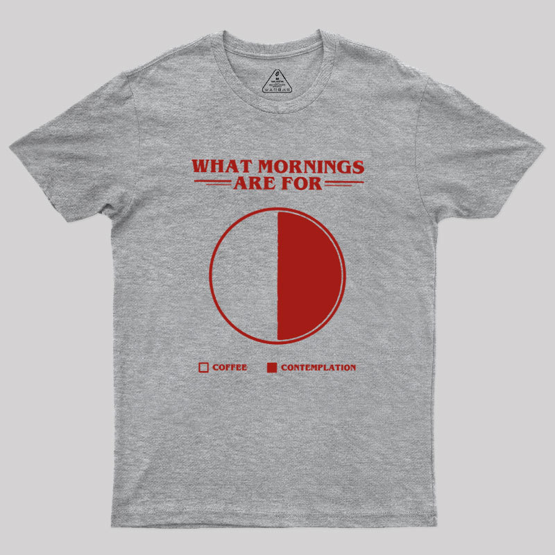 Coffee Contemplation Pie Chart Geek T-Shirt