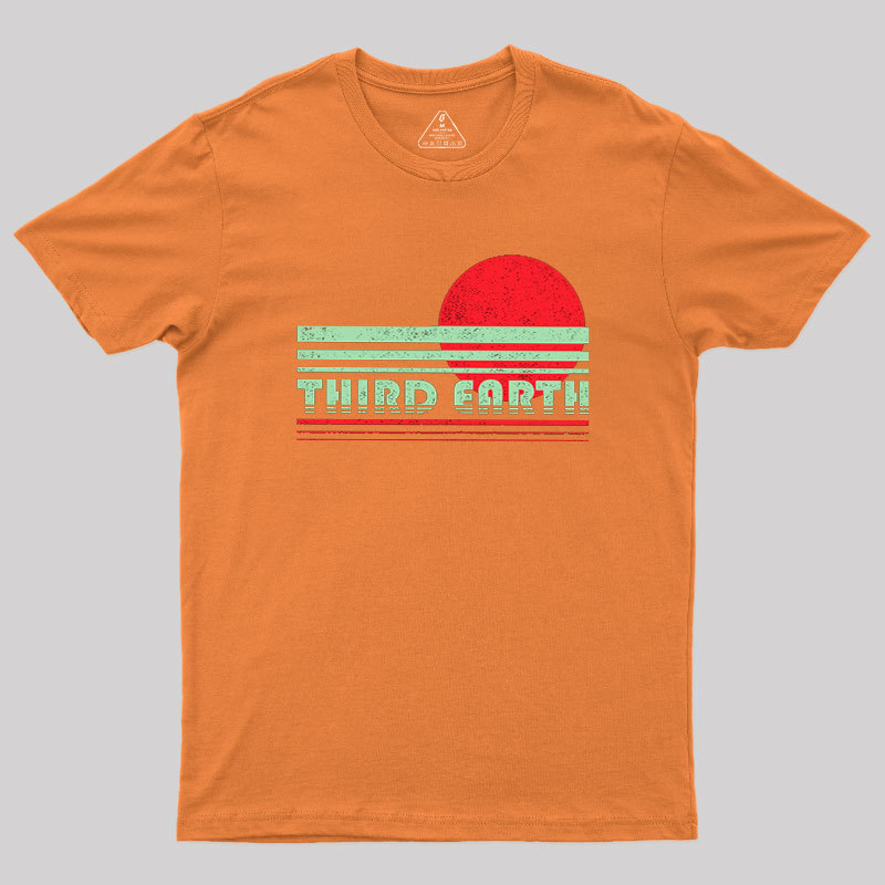 Third Earth Retro Fantasy Sunset Geek T-Shirt