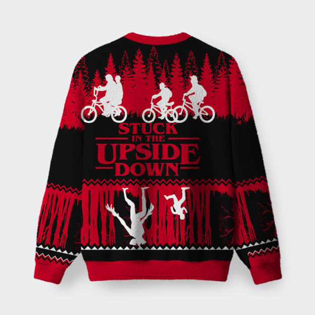 Upside Down Fuzzy Fleece Sweatshirt