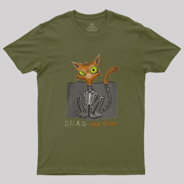 Schrodinger Cat Dead and Alive Geek T-Shirt