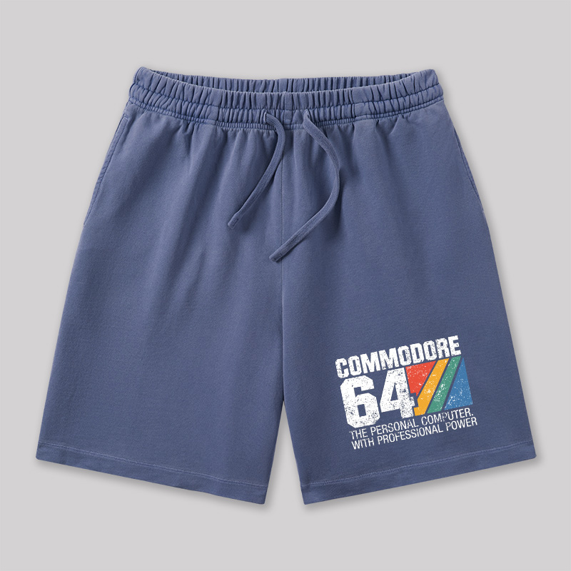 Commodore 64 Retro Geeky Washed Shorts