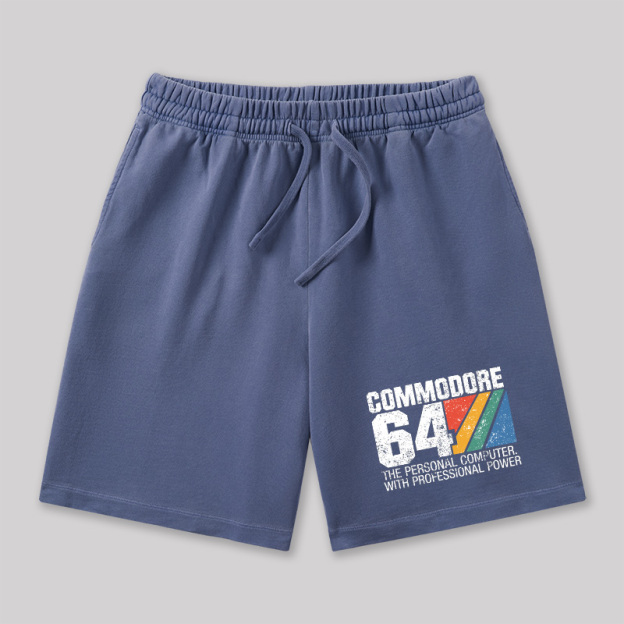 Commodore 64 Retro Geeky Washed Shorts