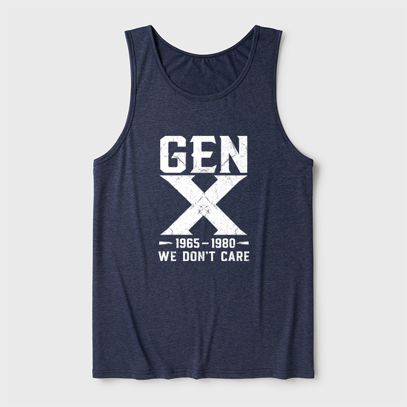 Gen X 1965-1980 We Don't Care Ultra Soft Heather Tank