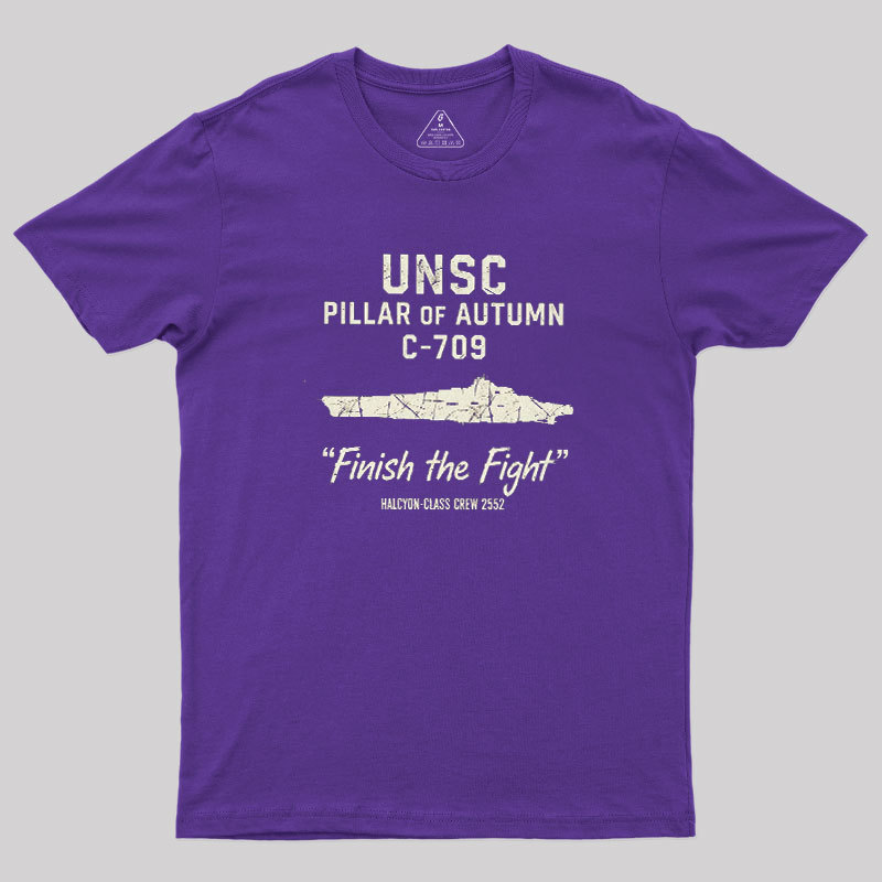 UNSC PILLAR OF AUTUMN C-709 Geek T-Shirt