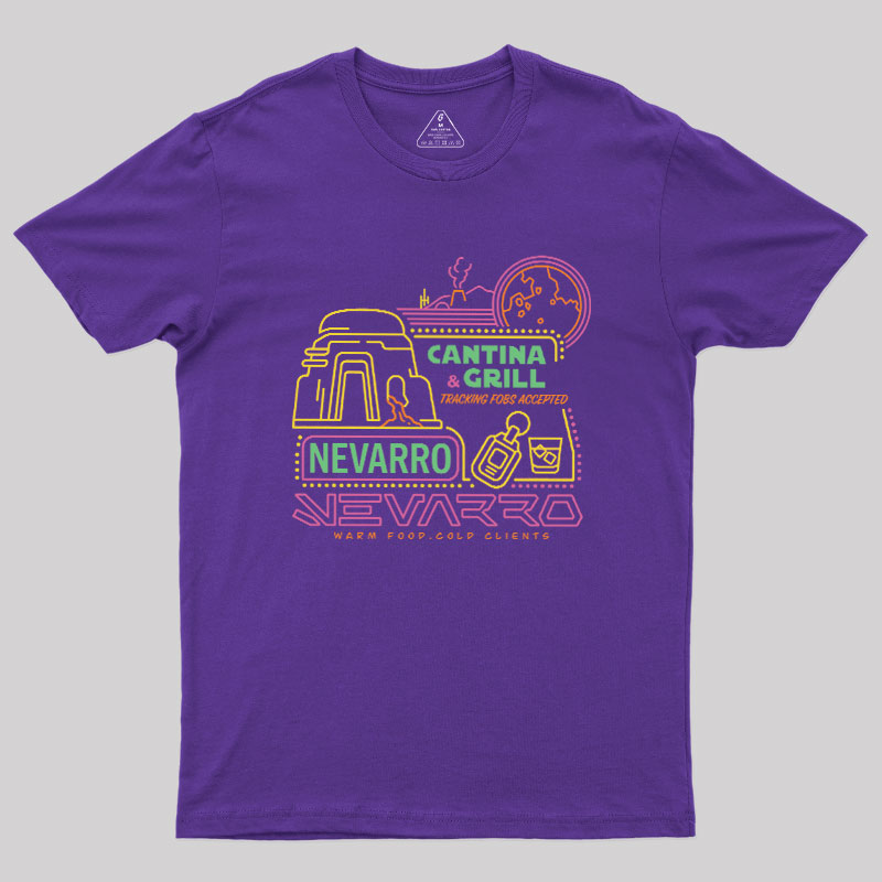 The Bounty Hunter's Cantina Neon Sign Geek T-Shirt