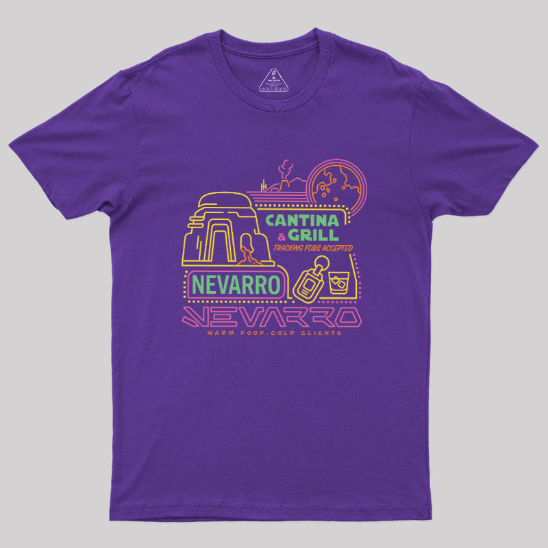 The Bounty Hunter's Cantina Neon Sign Geek T-Shirt