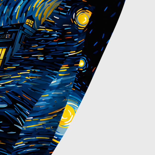 Starry Night Phone Booth Geek Tiered Cami Maxi Dress