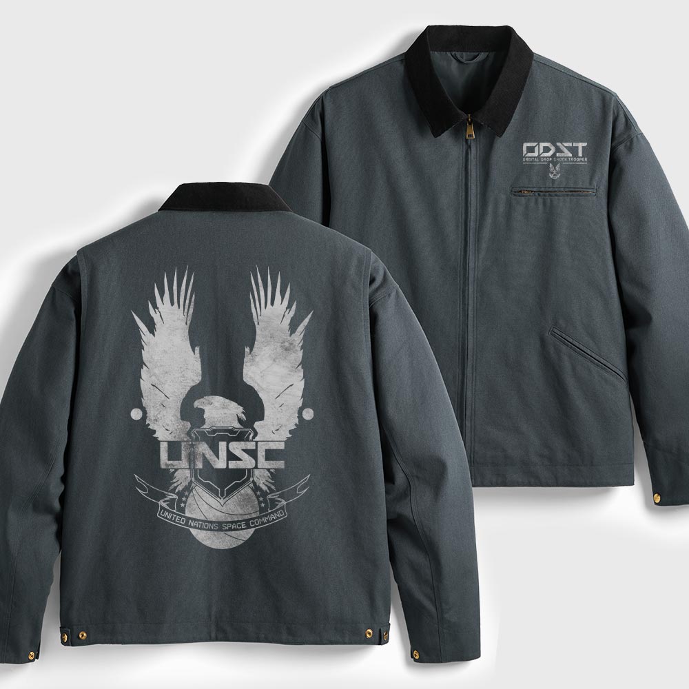 Vintage ODST Geek Canvas Work Jackets