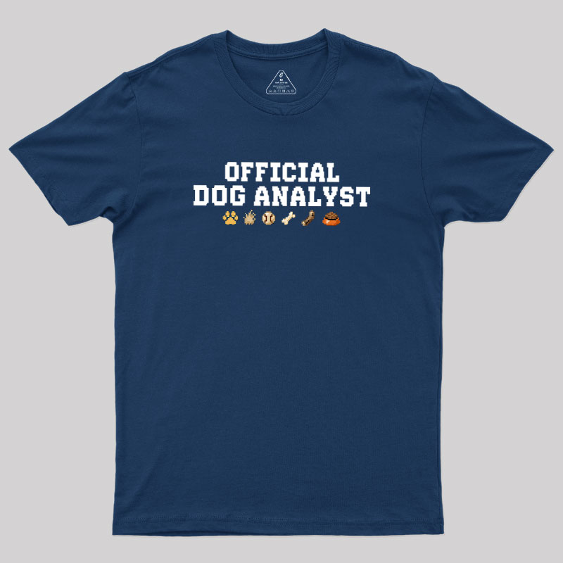 Official Dog Analyst Geek T-Shirt