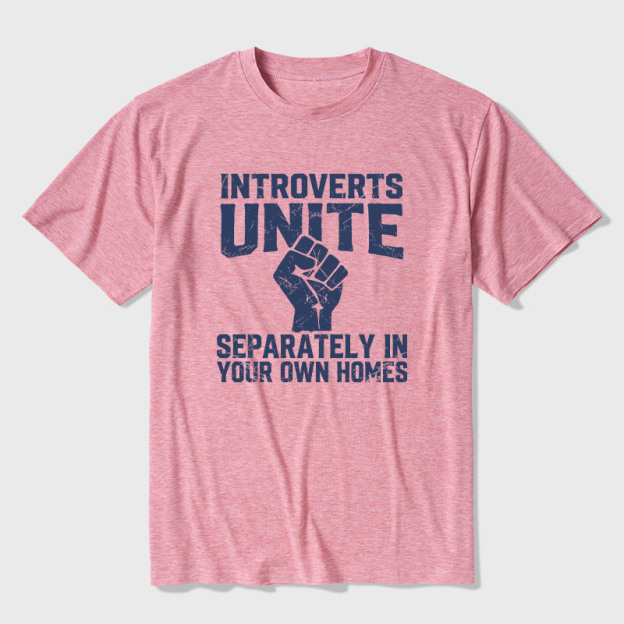 Introverts Unite Ultra Soft Heather Tee