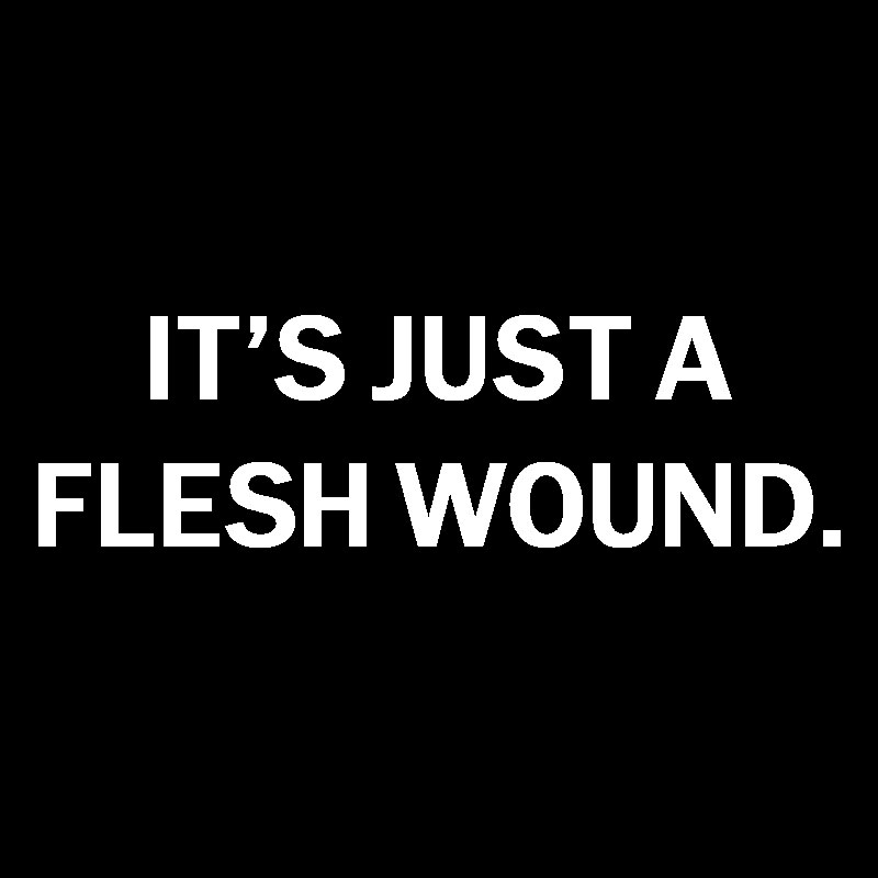 Its Just A Flesh Wound Geek T-Shirt