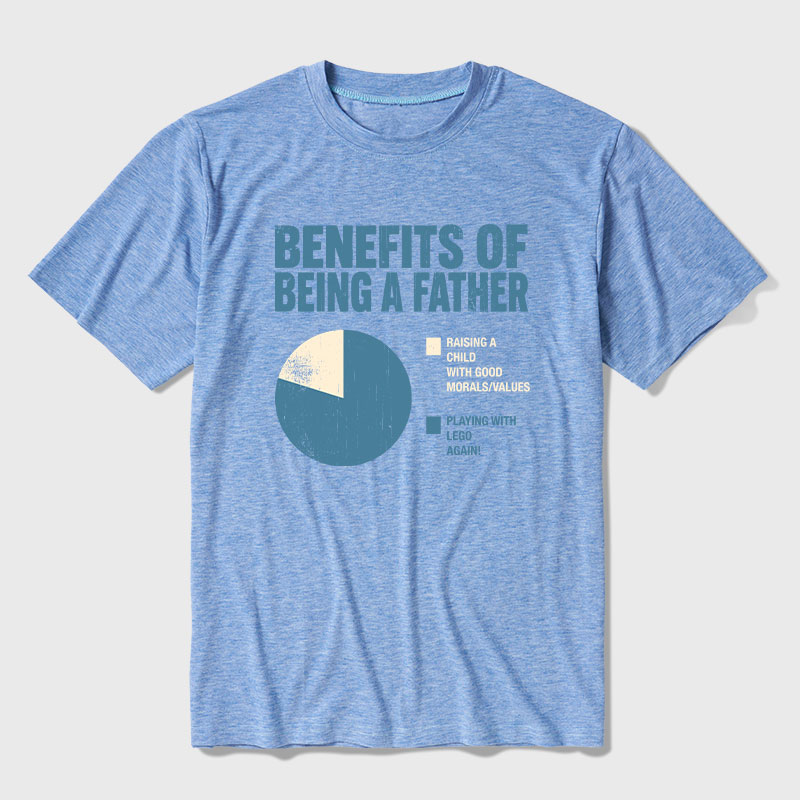 Benefits Of Being A Father Ultra Soft Heather Tee